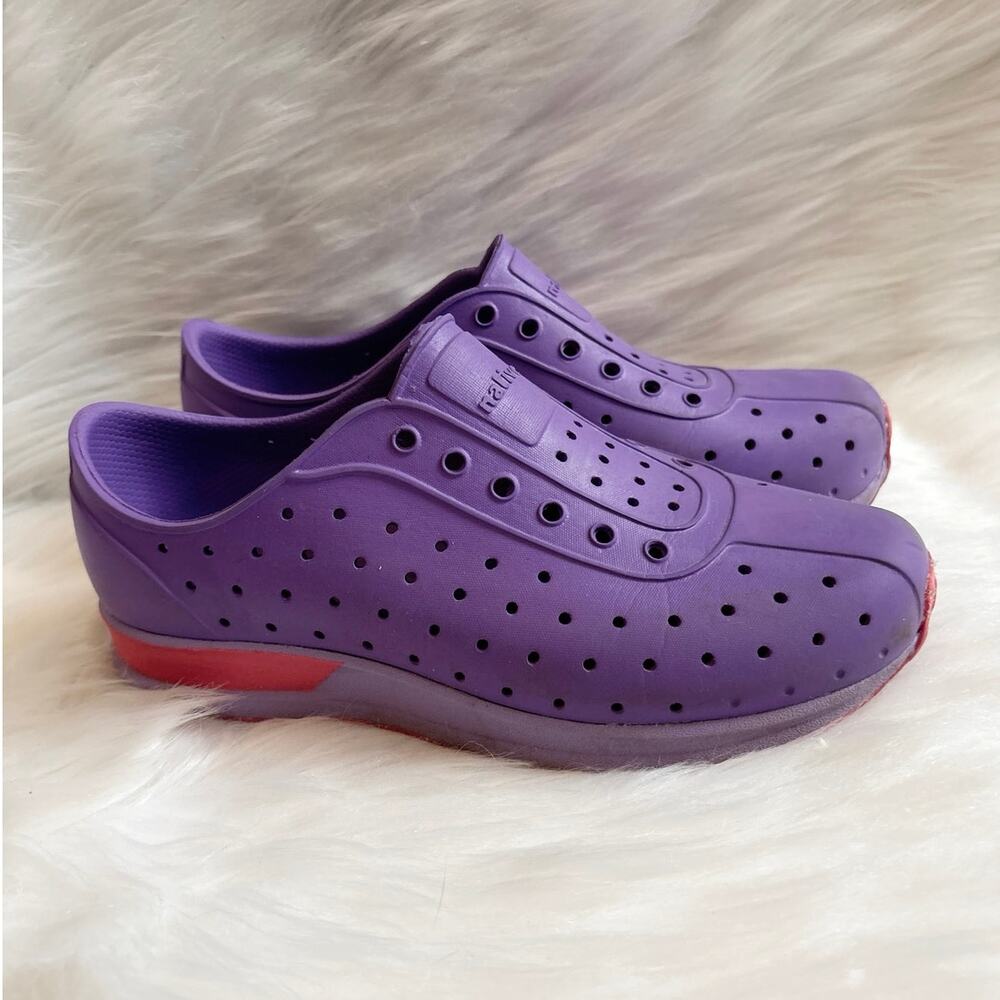 Native Big Kid Size 3 Purple Sugarlite Slip On Sneakers